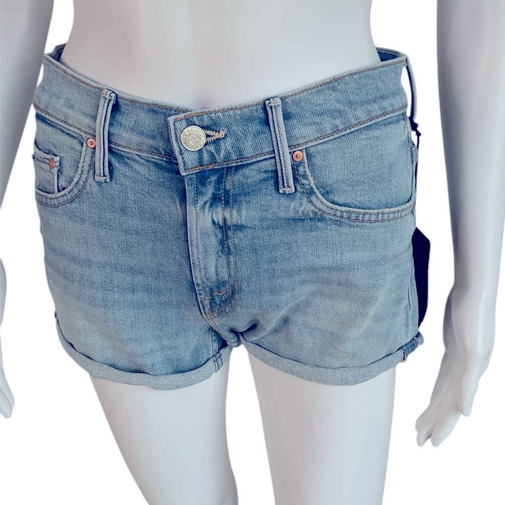 MOTHER The Teaser Donut Roll Denim Short - Picture 10 of 16